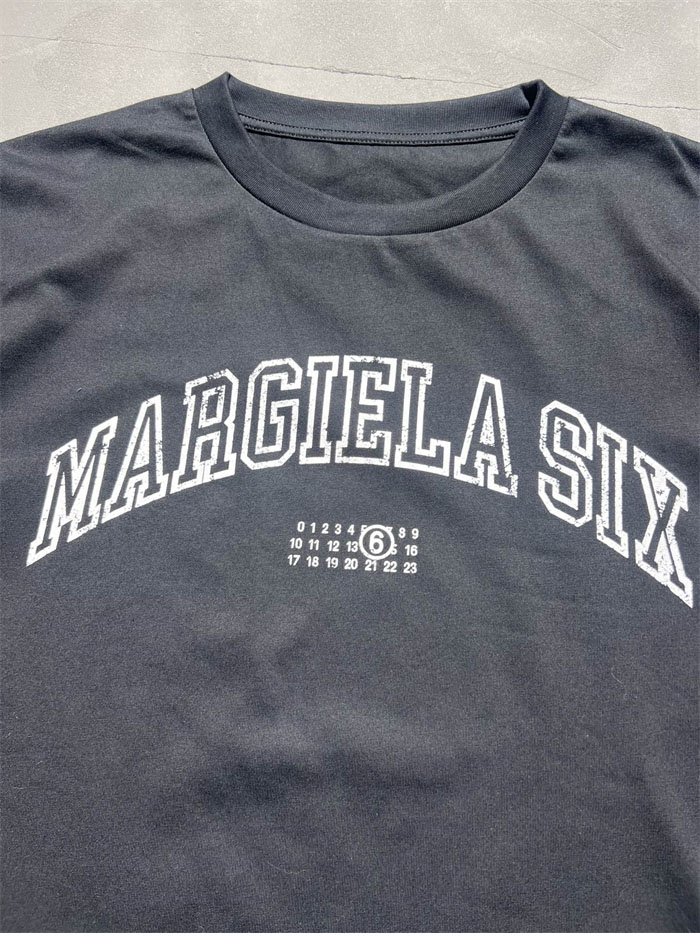 메종 마르지엘라 MM6 로고 반팔 티셔츠