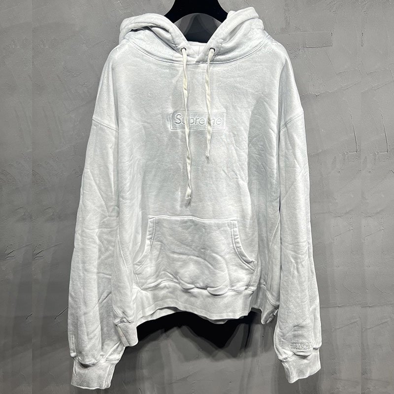 메종마르지엘라 x 슈프림 박스로고 후디