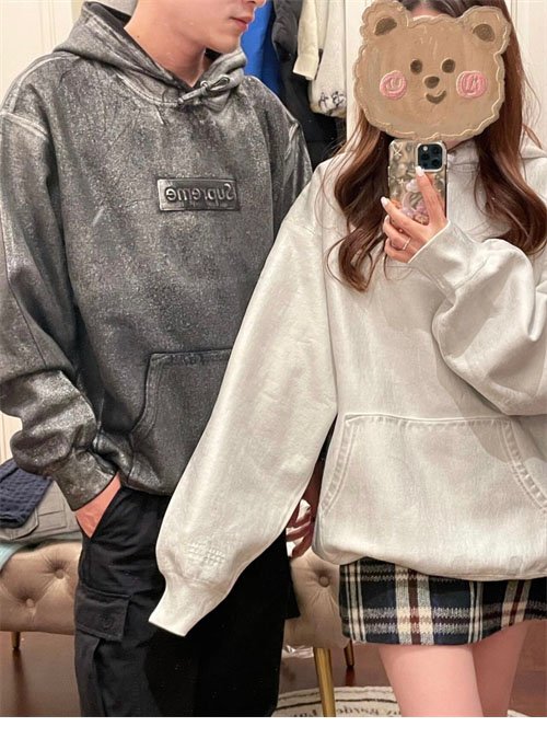 메종마르지엘라 x 슈프림 박스로고 후디