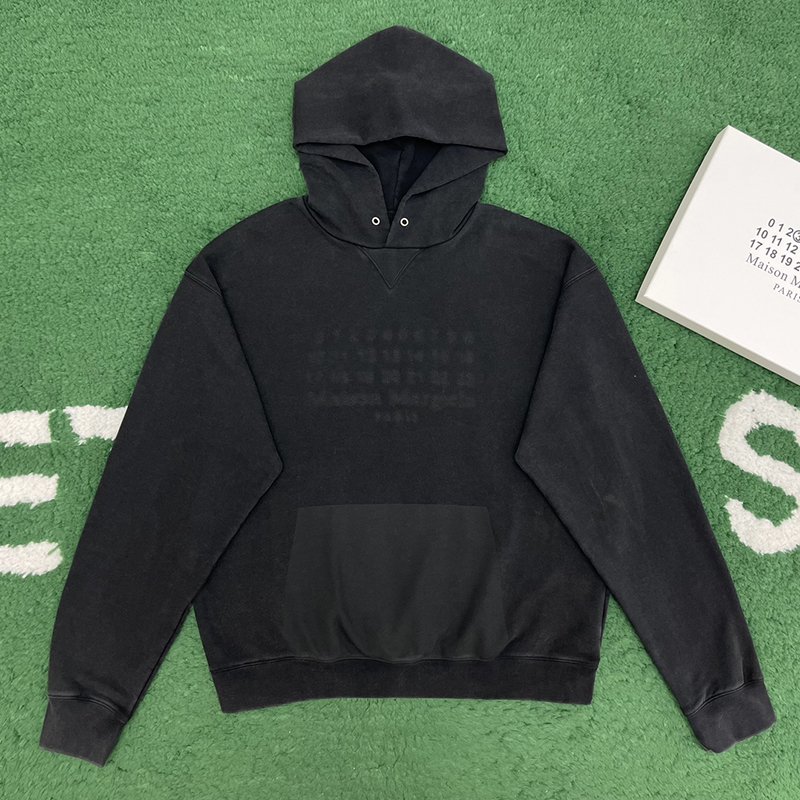 메종마르지엘라 MM6 넘버스 로고 후디