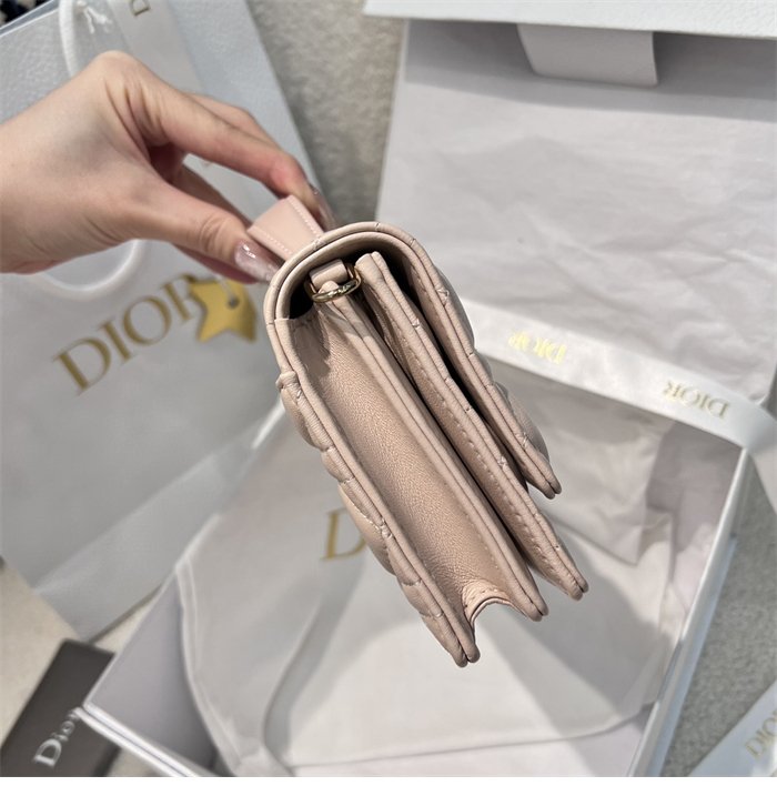 디올 미스 디올 미니 체인백 파우더 핑크 까나쥬