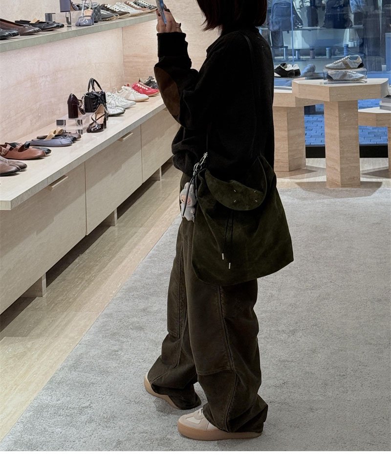 메종 마르지엘라 엘보우 패치 울 폴로 셔츠