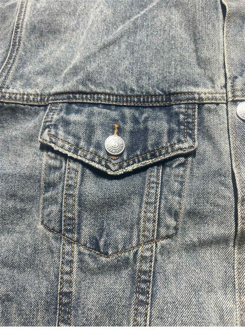 메종마르지엘라 MM6 백 스티치 빈티지 워싱 데님 자켓