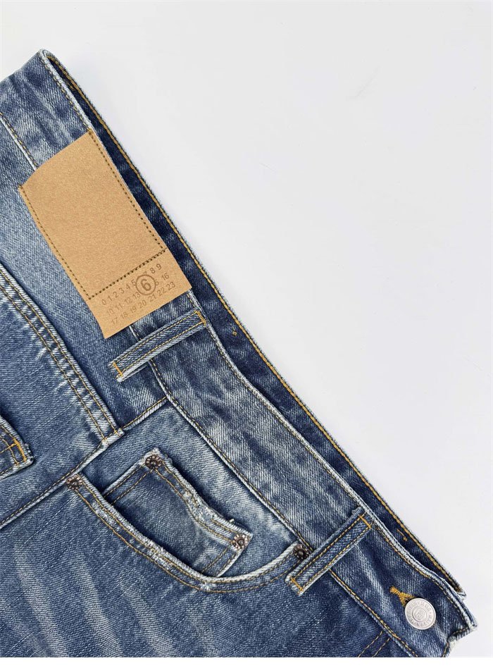 메종 마르지엘라 트위스트 와이드 레그 진