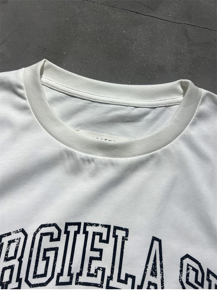 메종 마르지엘라 MM6 로고 반팔 티셔츠