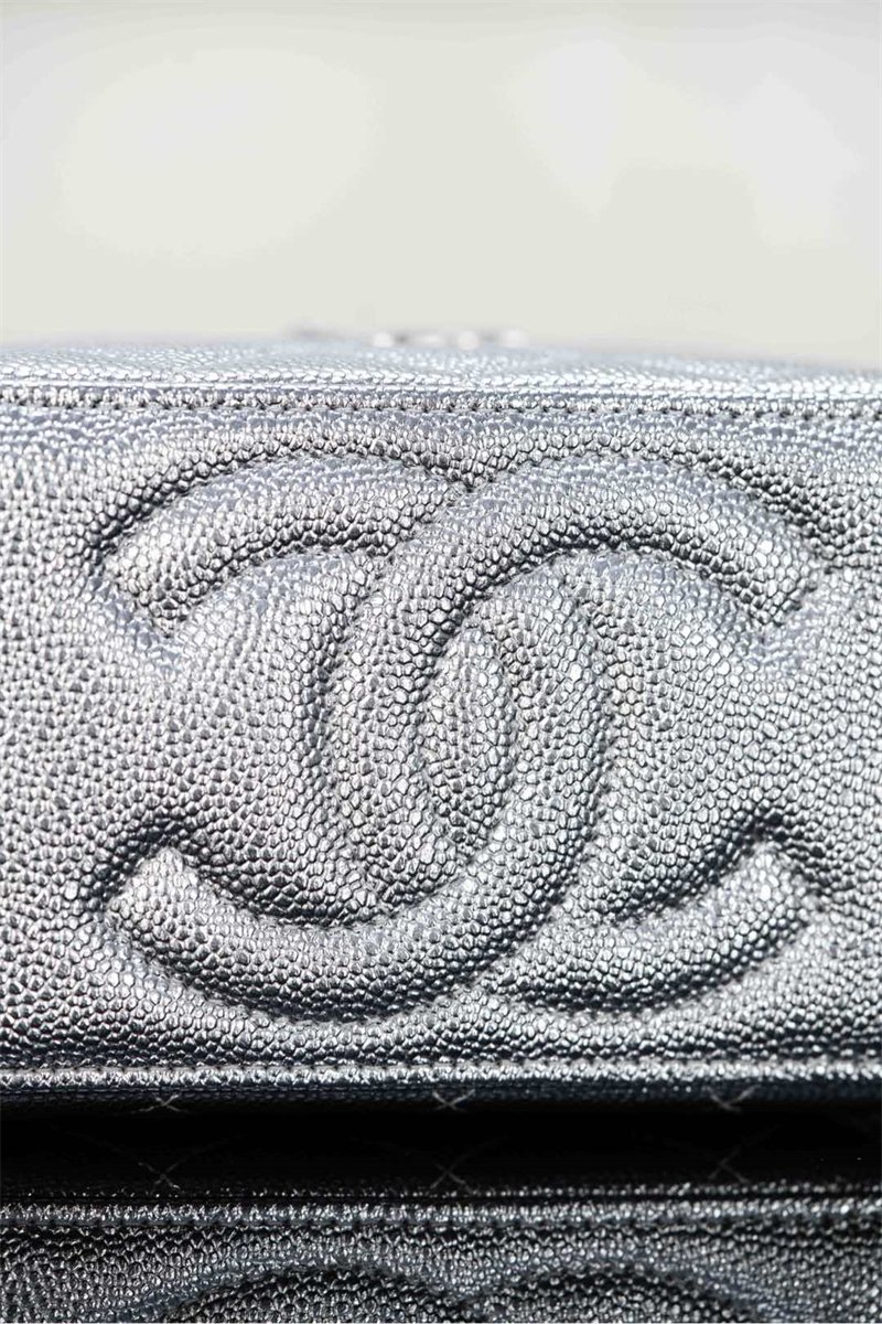 샤넬 25B 스몰 베니티 체인백 실버