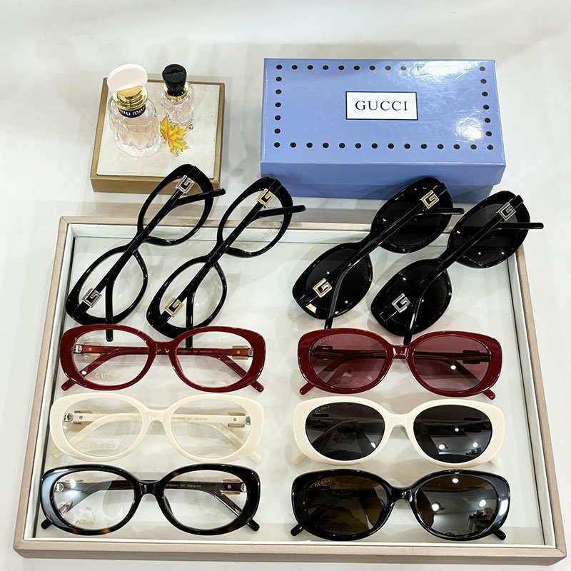 구찌 스페셜 핏 타원형 선글라스 GGGG1684S