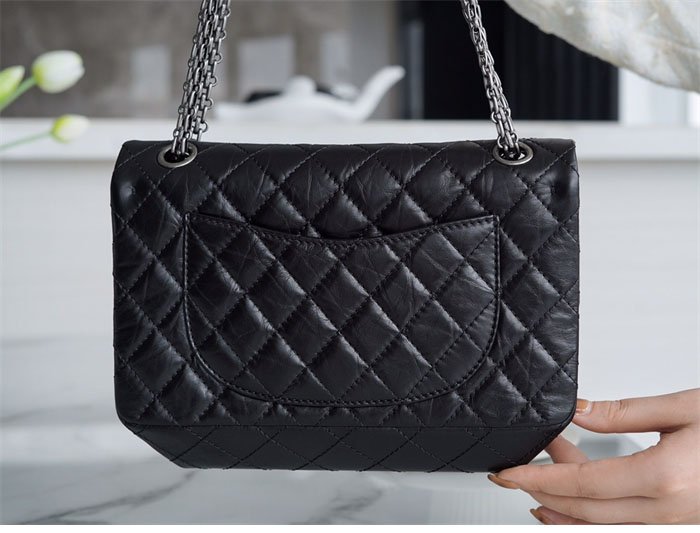 샤넬 2.55 빈티지 플랩백 은장