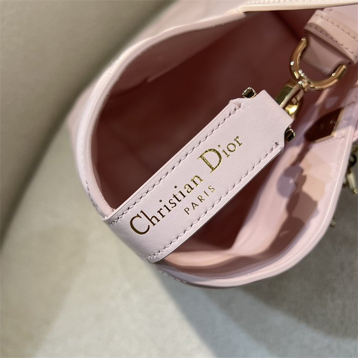 디올 뚜주흐 미디엄 버티컬 토트백 페일 핑크 매크로까나쥬