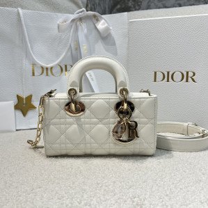 디올 레이디 D-조이 미니 백 라떼 까나쥬