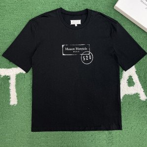 메종 마르지엘라 520 로고 반팔 티셔츠