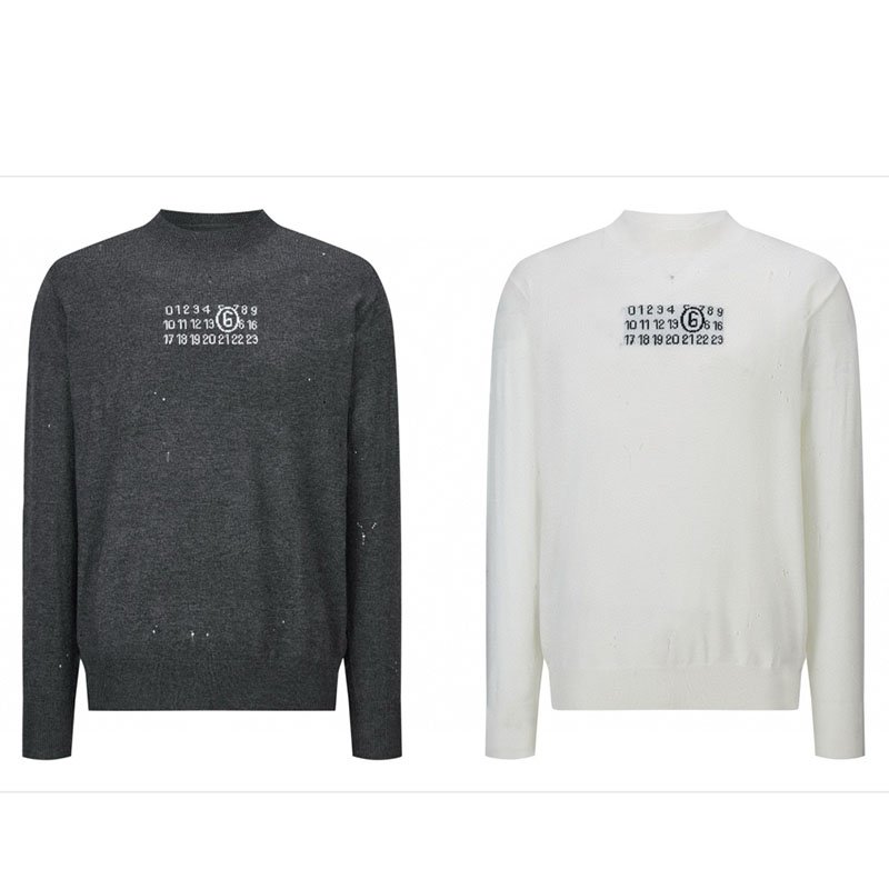 메종마르지엘라 누메릭 울 스웨터