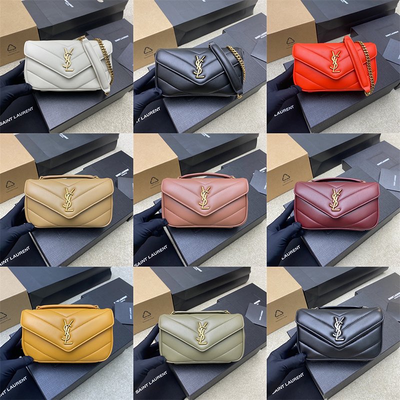 생로랑 루루 토이 램스킨 미니 크로스 백