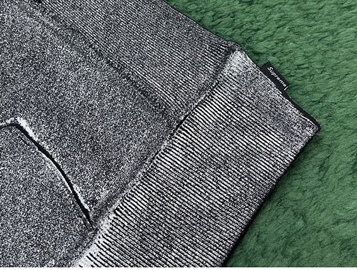 메종 마르지엘라 x 슈프림 포일 박스로고 후드