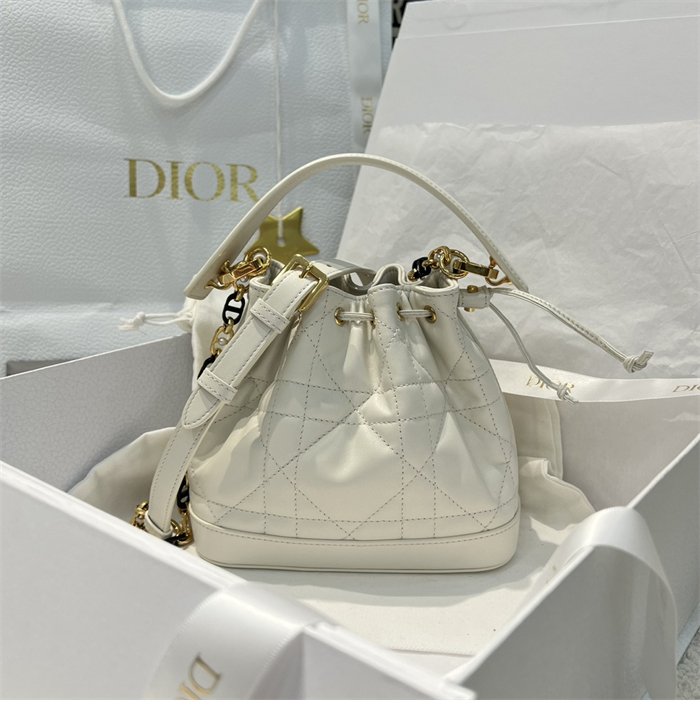 디올 졸리 버킷백 스몰 매크로 까나쥬 라떼