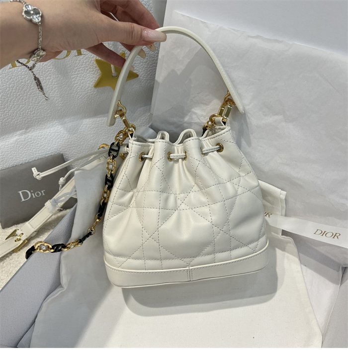 디올 졸리 버킷백 스몰 매크로 까나쥬 라떼